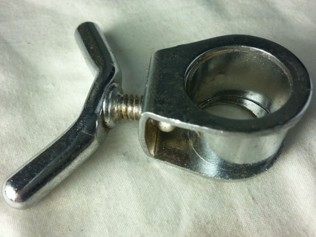 Rogers 5/8" Stand Mount Tensioner Bracket w/ Wing-Screw Swivomatic Vintage 60s* — main photograph