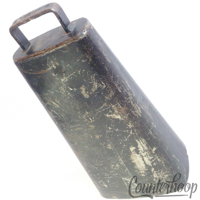 Latin Percussion Vintage Black Beauty Cowbell 7 1/2"x5 3/4"x2 1/2"Made In USA LP — main photograph