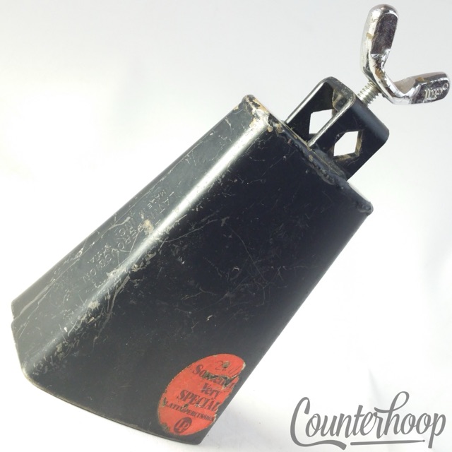 Latin Percussion Black Beauty Cowbell LP Made In USA 5" x 3 3/4" x 2" Cow Bell* — main photograph