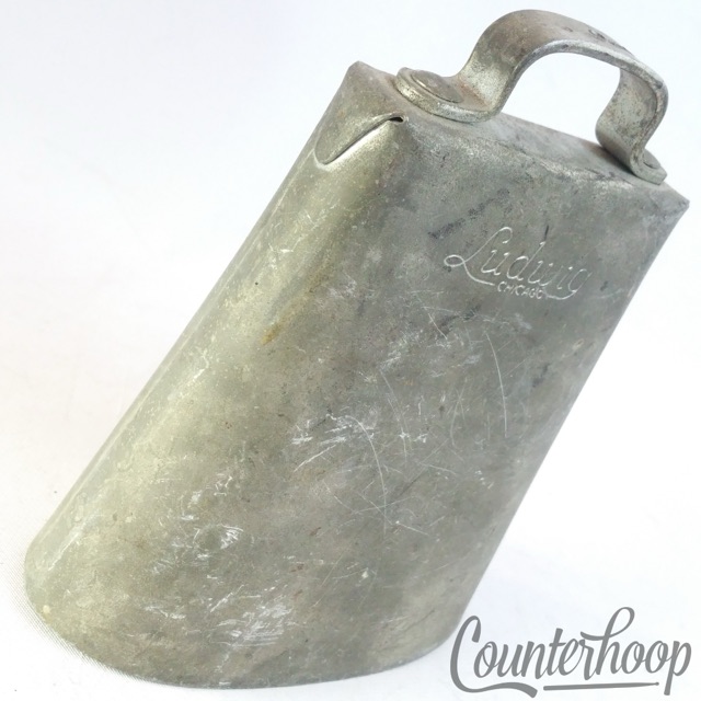 Ludwig Gold Tone Cowbell Bonham Model 5" Chicago Cow Bell USA Vintage 60s-70s* — main photograph