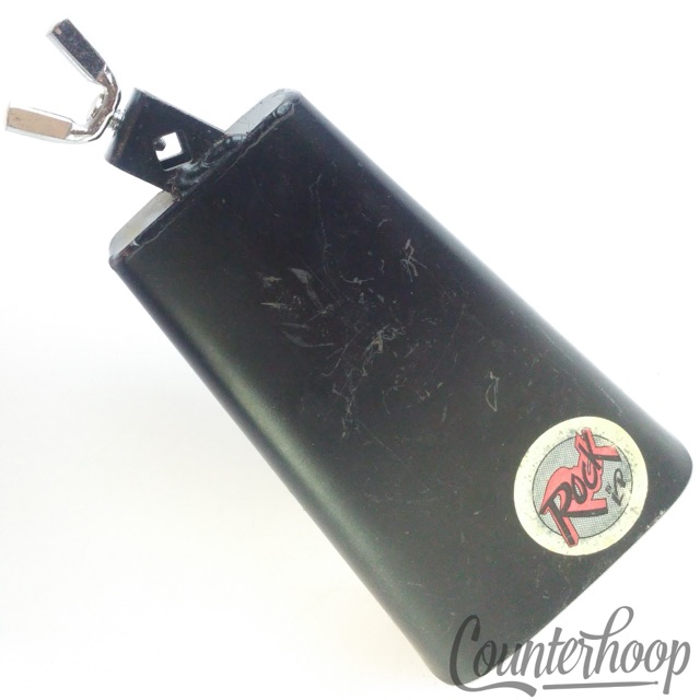 Latin Percussion "Rock"Cowbell Black LP 7 1/2"x5 3/4"x2 1/2" Made In USA Vintage — main photograph