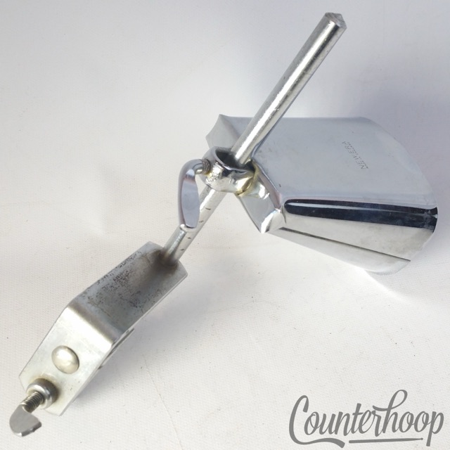 Premier 4" New Era Cowbell +Clamp-On Bass Drum Hoop Mount Rod Vintage 60s Chrome — main photograph