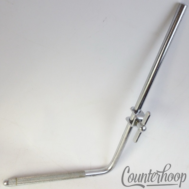 Slingerland L-Arm Rod+Adjustable Cowbell Mount Clamp Chrome Vintage 60s USA 10x6 — main photograph