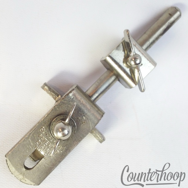 Slingerland Cowbell Holder Rod Clamp-On Bass Drum Cowbell Mount Bracket 40s USA — main photograph