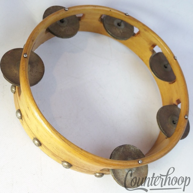 Ludwig & Leedy 7" 1-Ply Maple Wood Tambourine Vintage 40s Percussion Instrument — main photograph