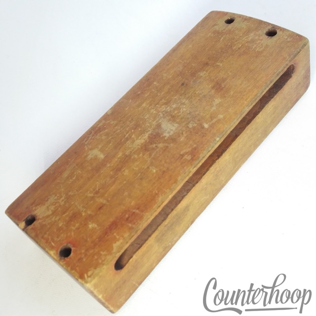 Leedy Wood Block 1-Ply Maple Vintage 10s Drum Set Mount Percussion Accessory USA — main photograph