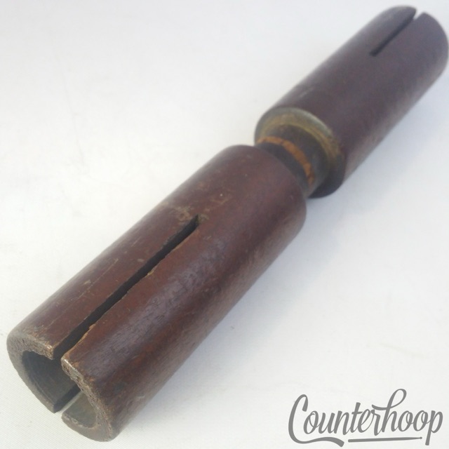 Ludwig Wood Block Double Pitch Cylindrical 1-Ply Solid Mahogany Vintage 1920s* — main photograph