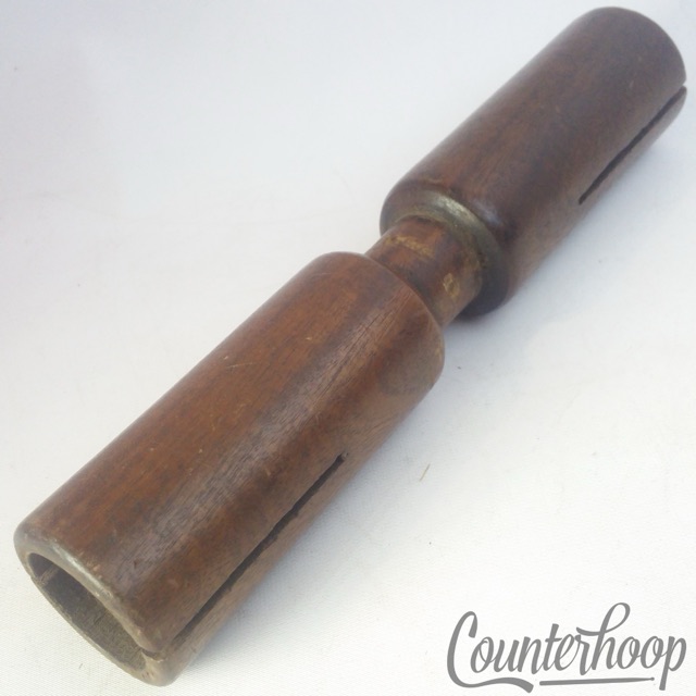 Ludwig Wood Block Double-Toned Cylindrical Vintage 1920s 1-Ply Solid Mahogany* — main photograph