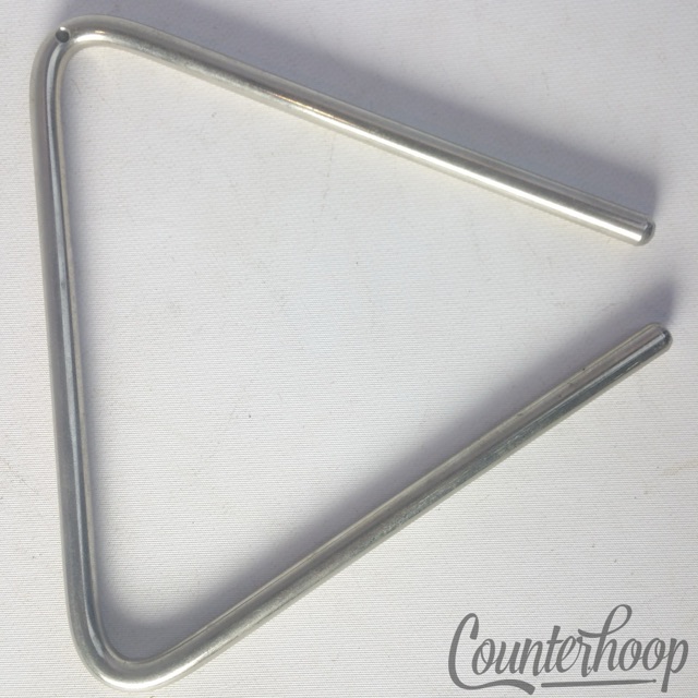 Slingerland Triangle 6 1/4 x 5/16"Thick Vintage 30s Nickel Percussion Instrument — main photograph