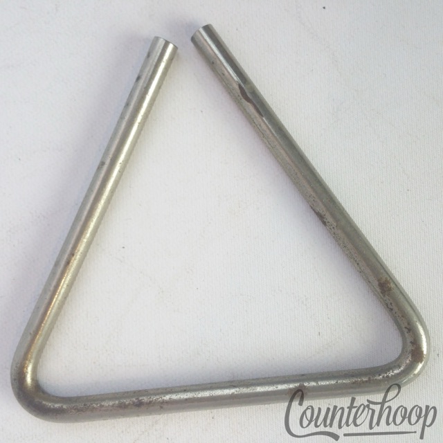 Ludwig Triangle 5" x 5/16" Thick Vintage 20s USA Nickel Percussion Instrument* — main photograph