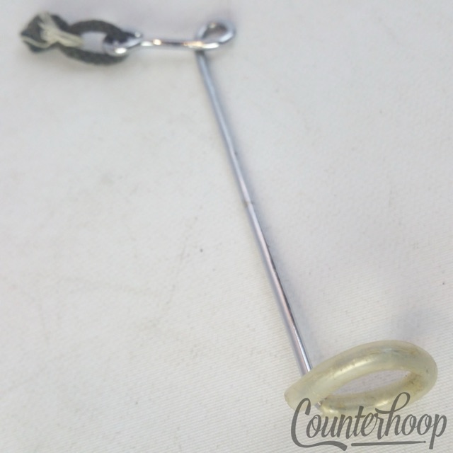 Duplex Triangle Holder Rod Vintage 30s USA Chrome Percussion Instrument Parts* — main photograph