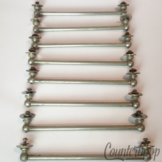 Ludwig 8x Tube Lugs 7" Nickel Marching Snare Tenor Tom Drum Chicago Vintage 30s — main photograph