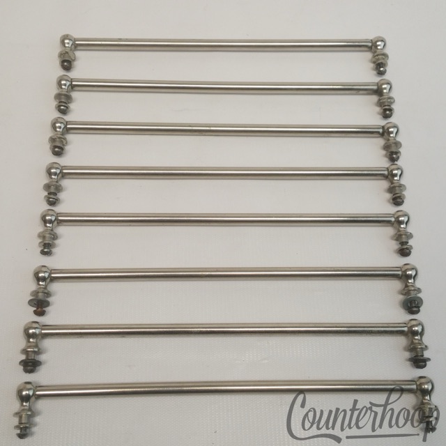 Ludwig 8x Tube Lugs Nickel Bass Marching Snare Tenor Tom Drum 9" USA Vintage 20s — main photograph