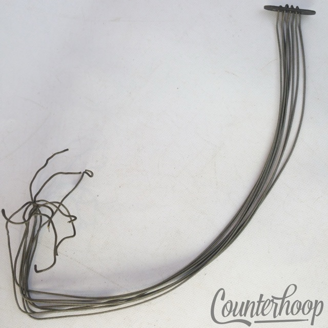 Leedy 13" 8-Strand Snare Drum Coiled Metal over Cloth Wires Vintage 10s USA* — main photograph