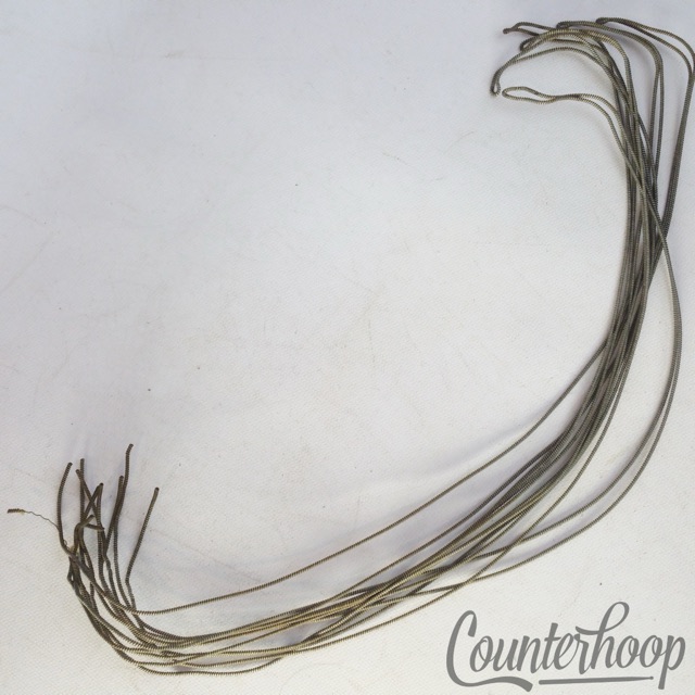 Leedy 15" 12-Strand Snare Drum Coiled Metal/Cloth 19" Wires Vintage 10s Marching — main photograph