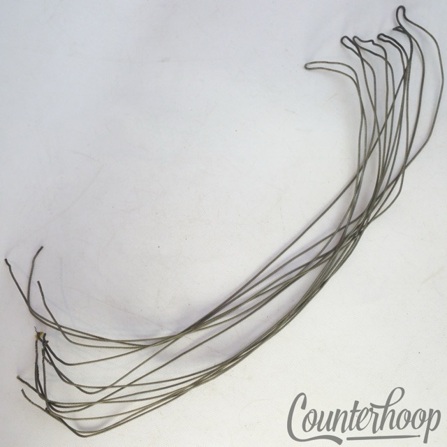 Leedy 14"12-Strand Snare Drum Coiled Metal/Cloth 18"Wires Vintage Marching — main photograph
