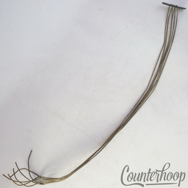Ludwig 12" 6-Strands Snare Drum Coiled Metal/Cloth Wires+Leather Butt Plate USA — main photograph