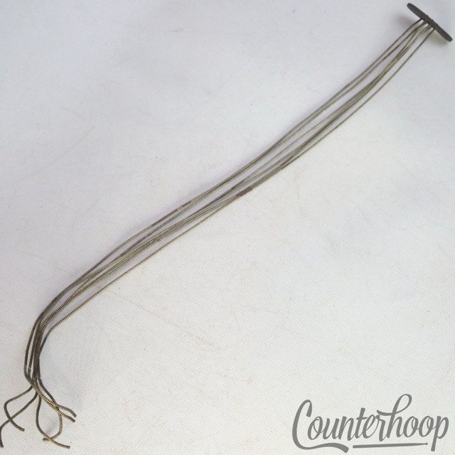 Leedy 12" 6-Strands Snare Drum Coiled Metal/Cloth Wires +Leather Butt Plate USA — main photograph