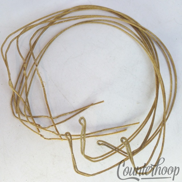 Ludwig 16" "Cat"Gut(Sheep)Natural Snare Drum Wires/8x Strands Vintage 10s Catgut — main photograph