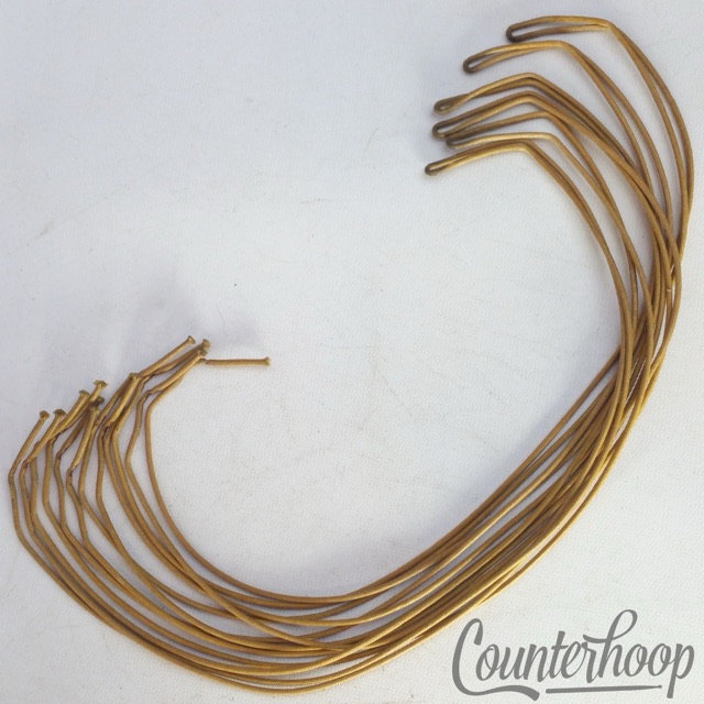 Leedy Braided Linen 15"Snare Drum Wires/12x 18"Strands Vintage 20s Natural USA* — main photograph
