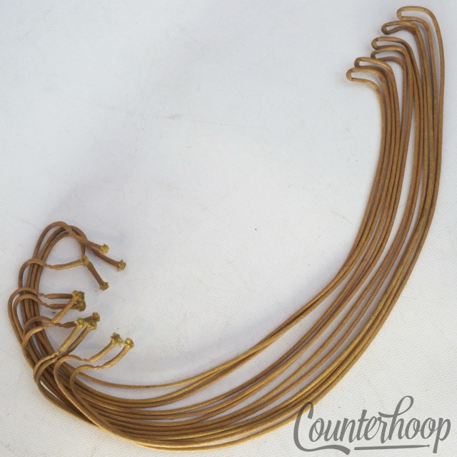 Leedy Braided Linen 14"Snare Drum Wires/12x 16"Strands Vintage 20s Natural USA* — main photograph