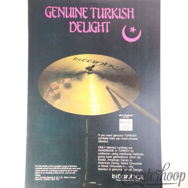 Istanbul Mehmet+Agop Pre-Split Black Label Turkish Cymbals Flyer Advert 90s IMRW — main photograph