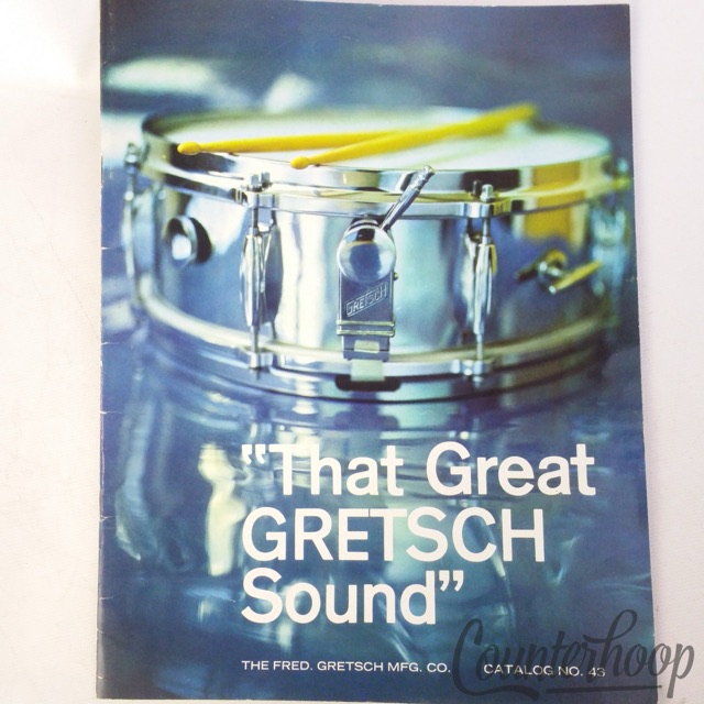 Gretsch Catalog No.43 1966 Tangerine,Burgundy Sparkle Zildjian K Istanbul Cymbal — main photograph