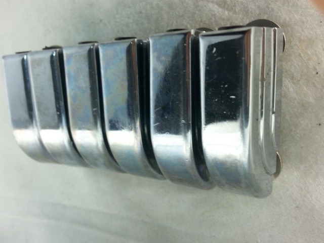 Leedy 6x Chrome Beavertail Bass/Floor Tom Drum Lugs Slingerland No-Tab 40s/50s* — main photograph