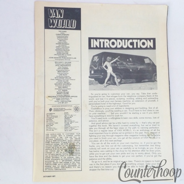 Van World-October 1977 Magazine Airbrushing III Like Ed Roth & Darth Vader Lives — main photograph
