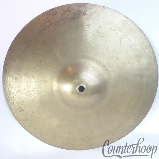 Zildjian 12"Hi-Hat Crash/Splash Cymbal 440g Paper-Thin B20 Vintage 40s Avedis A — main photograph