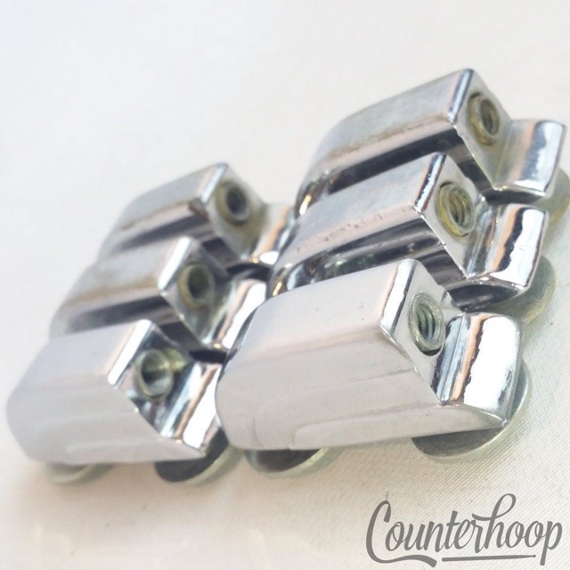Leedy 6x Beavertail Tom/Snare Drum Lugs Chrome Slingerland Slingerleedy 50s-60s — main photograph