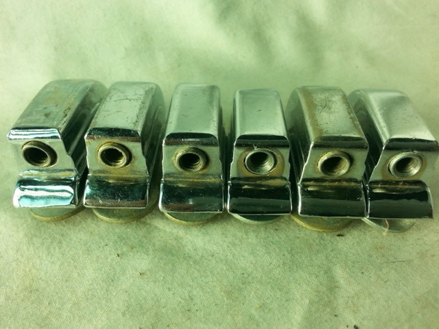 Leedy 6x Beavertail Tom/Snare Drum Lugs Chrome Slingerland Slingerleedy 50s-60s — main photograph