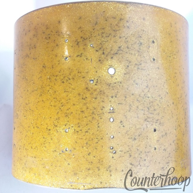 Leedy & Ludwig 15x12" Snare Drum Shell Gold Sparkle Vintage 40s 3-Ply Marching* — main photograph