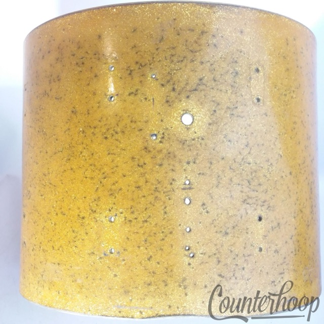 Leedy & Ludwig 15x12" Snare Drum Shell Gold Sparkle Vintage 40s 3-Ply Marching* — main photograph