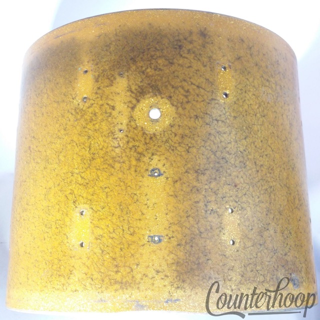 Leedy & Ludwig 15x12" Snare Drum Shell Gold Sparkle Project Tom 3Ply Vintage 40s — main photograph