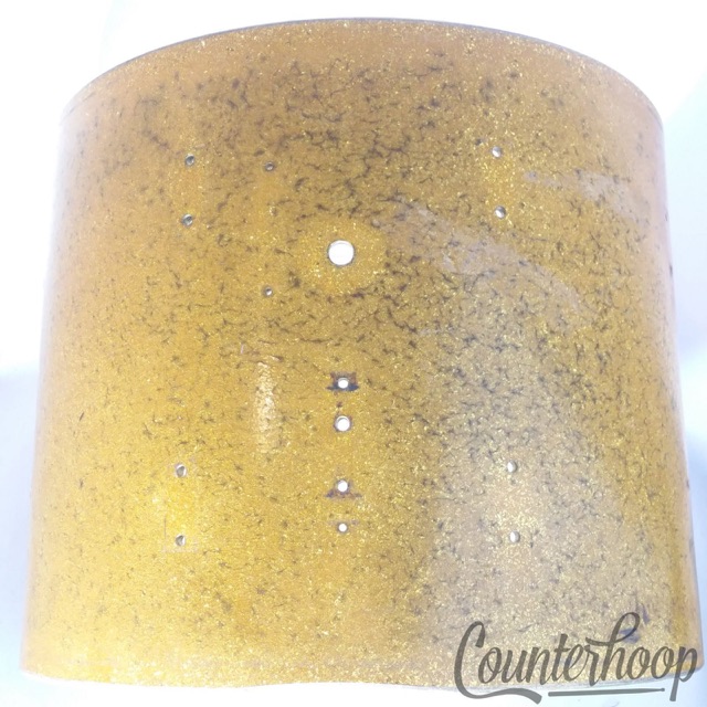 Leedy & Ludwig 15x12" Snare Drum Shell Gold Sparkle Project Tom 3Ply Vintage 40s — main photograph