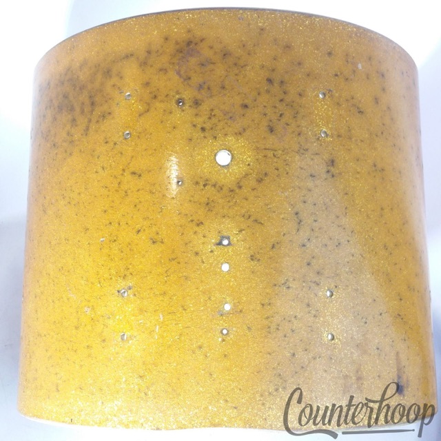 Leedy & Ludwig 15x12" Snare Drum Shell Gold Sparkle 3Ply Project Tom Vintage 40s — main photograph