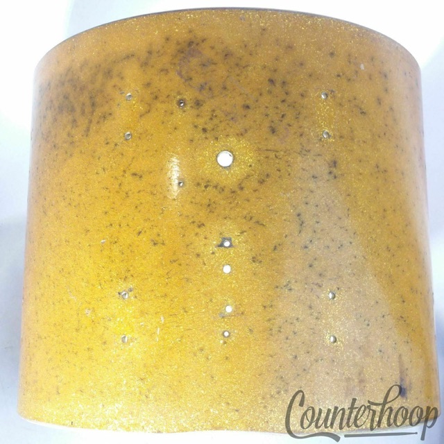 Leedy & Ludwig 15x12" Snare Drum Shell Gold Sparkle 3Ply Project Tom Vintage 40s — main photograph