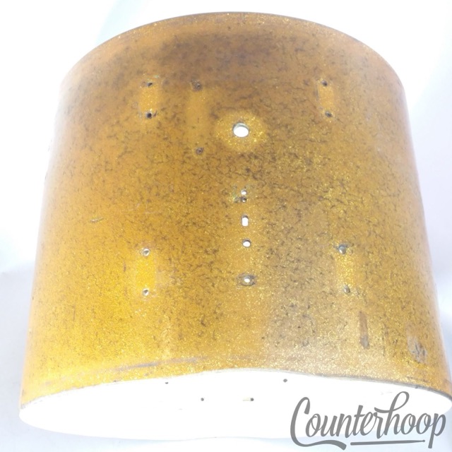 Leedy & Ludwig 15x12" Snare Drum 3Ply Shell Gold Sparkle Project Tom Vintage 40s — main photograph