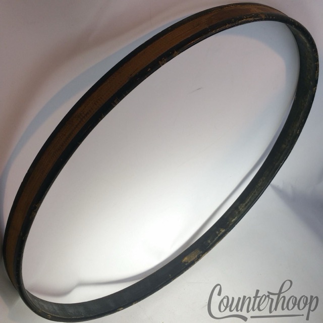 Gretsch 22"3Ply Maple Bass Drum Hoop/Rim Round Badge USA Vintage 50s Broadkaster — main photograph