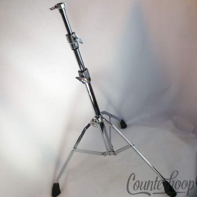 Yamaha Cymbal Stand Tripod Base+2 Tube Sections Chrome Vintage 90s Single-Braced — main photograph