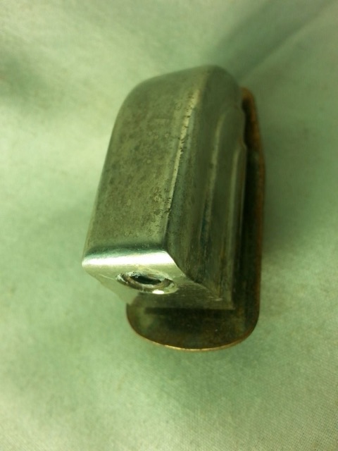 Leedy 1x Beavertail Tom/Snare Drum Lugs Nickel No-Tab Elkhart,IN USA 40s-50s* — main photograph
