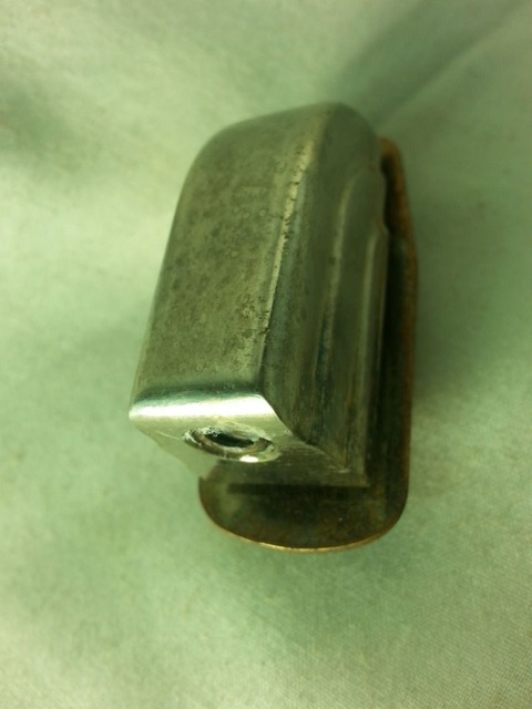 Leedy 1x Beavertail Tom/Snare Drum Lugs Nickel No-Tab Elkhart,IN USA 40s-50s* — main photograph