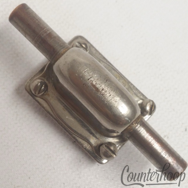 Leedy 1x 4-Hole/Professional Snare Drum Lug Nickel Vintage 20s Indianapolis USA — main photograph