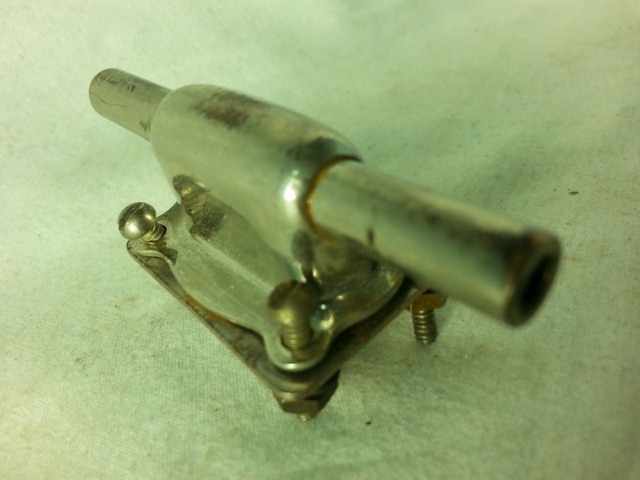 Leedy 1x 4-Hole/Professional Snare Drum Lug Nickel Elkhart,IN USA 30s Vintage* — main photograph