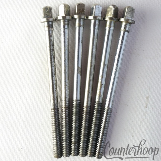 Slingerland 6x Tension T-Rods 3 3/16" Floor Tom Drum Chrome Vintage 50s-60s RK* — main photograph