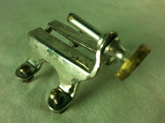 Leedy 4-Pt Broadway Speedway Snare Drum Strainer/Throw-Off Parts Nickel 20s-30s — main photograph