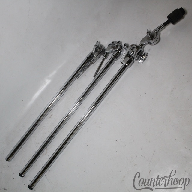 Tama 3x Cymbal Arms+Boom Rod Stand Parts Chrome Aichi Japan Tubes+Tilter Vintage — main photograph