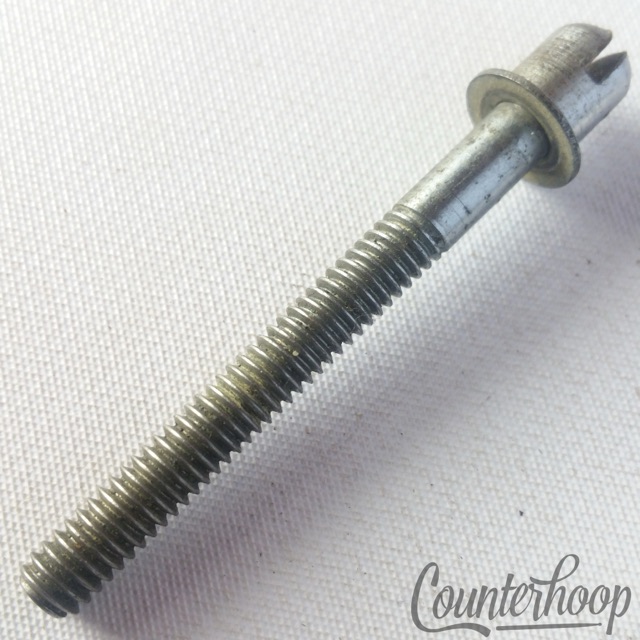 Ajax 2" Slotted Tension T-Rod Tensioner Snare/Tom Drum Vintage Chrome 60s UK — main photograph