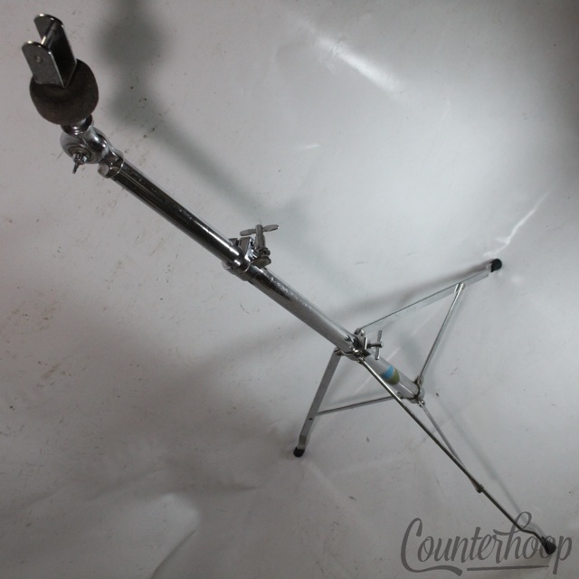 Ludwig 70s Atlas Double-Tom Drum Clip Mount Tube-Leg Tripod Blue/Olive Chrome US — main photograph